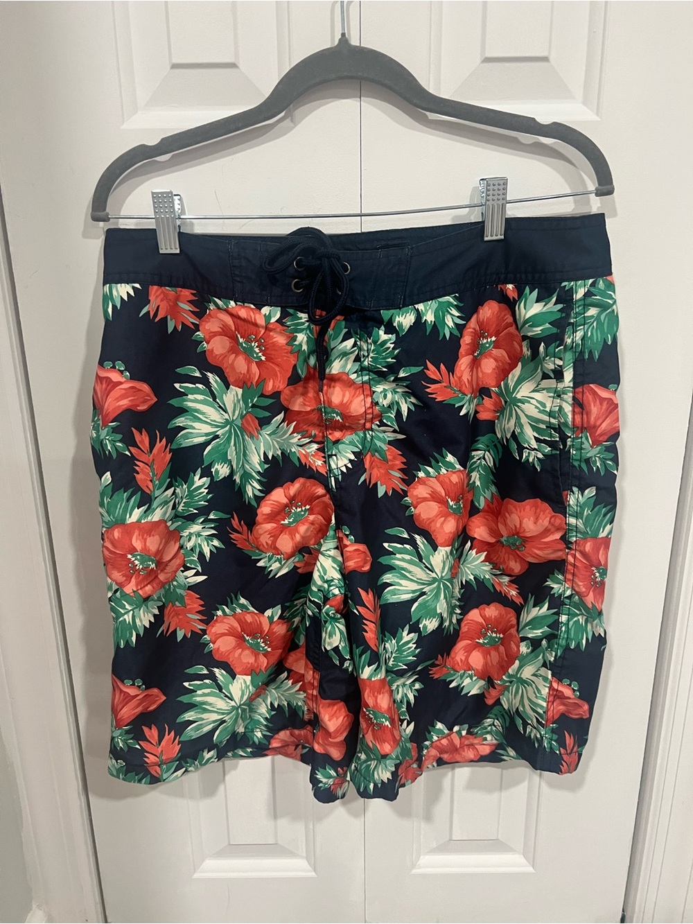 Men’s Tropical Board Shorts Swim Trunks Hawaiian Print M Gap